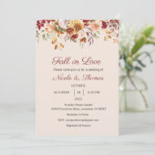 秋イン・ラブ招待状、ブライダルシャワー結婚、 招待状 (スタンド正面)