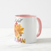 秋イン・ラブ：パンプキン&離れマグデザイン マグカップ (正面右)