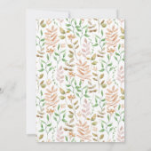 秋イン・ラブ・ベビーシャワー 招待状 (裏面)