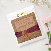 秋イン・ラブ,紅葉,バーラップ結婚ズ フェイバーバッグ (封をした状態)