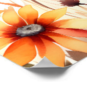 秋インlove burgundyブライダルシャワーウェルカムサイン ポスター (角)