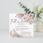 秋インlove foligsカボチャブライダルシャワー招待状 (スタンド正面)