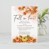 秋インlove foligsカボチャブライダルシャワー招待状 招待状 (スタンド正面)