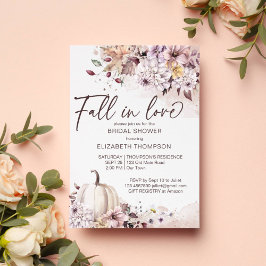 秋インlove foligsカボチャブライダルシャワー招待状 招待状