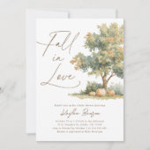 秋インLove Pumpkinベビーシャワー 招待状 (正面)