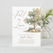 秋インLove Pumpkinベビーシャワー 招待状 (スタンド正面)