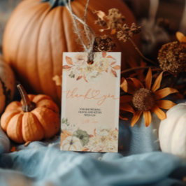 秋インLove Pumpkin秋のベビーシャワー ギフトタグ