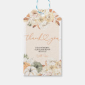 秋インLove Pumpkin秋のベビーシャワー ギフトタグ (正面)