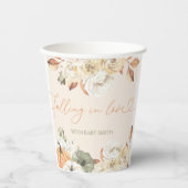 秋インLove Pumpkin秋のベビーシャワー 紙コップ (正面)