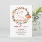 秋インlove pumpkins秋リハーサルディナー 招待状 (スタンド正面)