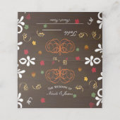 秋インLove Pumpkins 葉&ウッドテーブルシート プレイスカード (外部開封)