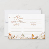 秋インlove rusticブライダルレシピカード (正面)