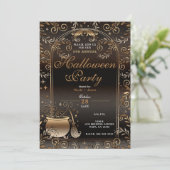 秋ウィッチー魔法お洒落秋ハローウィンパーティ 招待状 (スタンド正面)