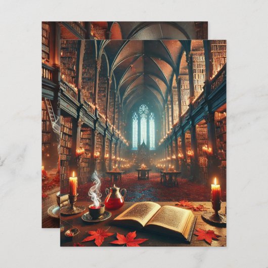 秋ウィムシゴスマジカルライブラリスクラップブック紙 (正面/裏面)