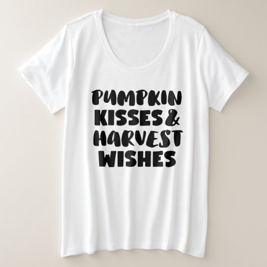 秋ウィメンズプラスサイズTシャツ プラスサイズTシャツ (デザイン正面)