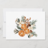 秋ウィンターカップルのシャワーパーティの招待状 招待状 (裏面)