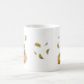 秋ウィートテリアー（ウィートン1b2）カボチャかわいい コーヒーマグカップ (中央)