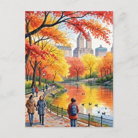 秋ウォーク・イン・ザ・パーク ポストカード (正面)