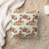 秋ウォーターカラーカボチャフローラ クッション (ブランケット)