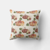 秋ウォーターカラーカボチャフローラ クッション (裏面)