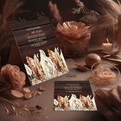 秋ウォーターカラーパンパスグラス結婚ズ 招待状