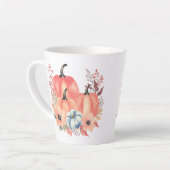 秋ウォーターカラーパンプキンボホ カフェラテマグ (左アングル)