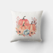 秋ウォーターカラーパンプキンボホ クッション (裏面)