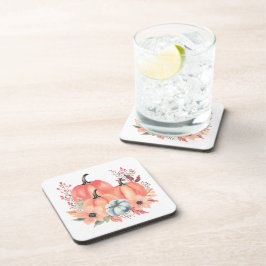 秋ウォーターカラーパンプキンボホ コースター