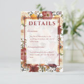 秋ウォーターカラーブケ結婚ットの詳細 エンクロージャーカード (スタンド正面)