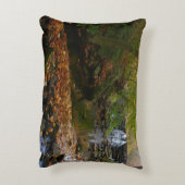 秋ウォーターフォールアンドクリークペンシルバニア自然 アクセントクッション (裏面(縦))
