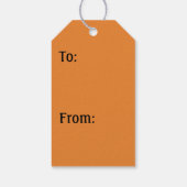 秋ウォーターフォールアンドクリークペンシルバニア自然 ギフトタグ (裏面)