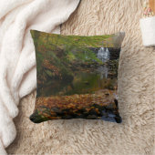 秋ウォーターフォールアンドクリークペンシルバニア自然 クッション (ブランケット)