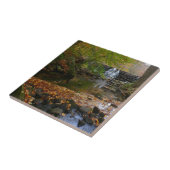 秋ウォーターフォールアンドクリークペンシルバニア自然 タイル (側面)