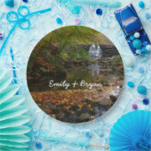 秋ウォーターフォールアンドクリークペンシルバニア自然 ペーパープレート (パーティー)