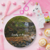 秋ウォーターフォールアンドクリークペンシルバニア自然 ペーパープレート (パーティー)