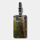 秋ウォーターフォールアンドクリークペンシルバニア自然 ラゲッジタグ (正面縦)