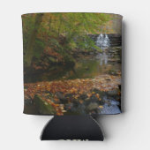 秋ウォーターフォールアンドクリークペンシルバニア自然 缶クーラー (裏面)