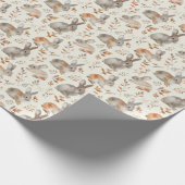 秋ウサギ ラッピングペーパー (角)