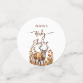 秋ウッドランドディアベビーシャワーバルーン コンフェッティ (スモール正面)