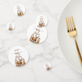 秋ウッドランドディアベビーシャワーバルーン コンフェッティ