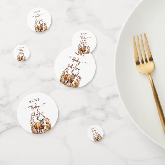 秋ウッドランドディアベビーシャワーバルーン コンフェッティ (グループ)