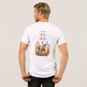 秋ウッドランドディアベビーシャワーバルーン トライブレンドＴシャツ (裏面全面)