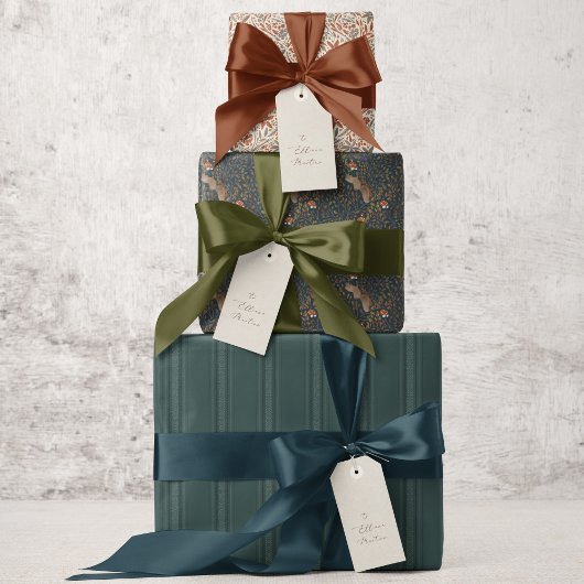 秋ウッドランドトリオラッピング紙 ラッピングペーパーシート