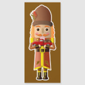 秋ウッドランドナツクラッカーと小さな赤いトラック (正面)