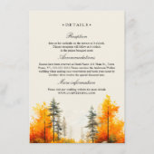 秋ウッドランドパイン結婚ズ詳細 エンクロージャーカード (正面)