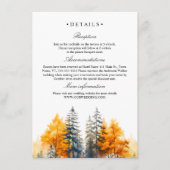 秋ウッドランドパイン結婚ズ詳細 エンクロージャーカード (正面)