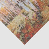 秋ウッドランドファーンフォレスト樺の木ツリー 薄葉紙 (詳細)