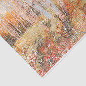 秋ウッドランドファーンフォレスト樺の木ツ動揺してリー 薄葉紙 (詳細)