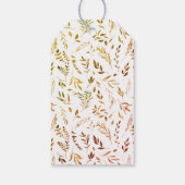 秋ウッドランドリトルカボチャベビーシャワー ギフトタグ (裏面)