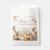 秋ウッドランドリトルカボチャベビーシャワー フェイバーバッグ (正面)